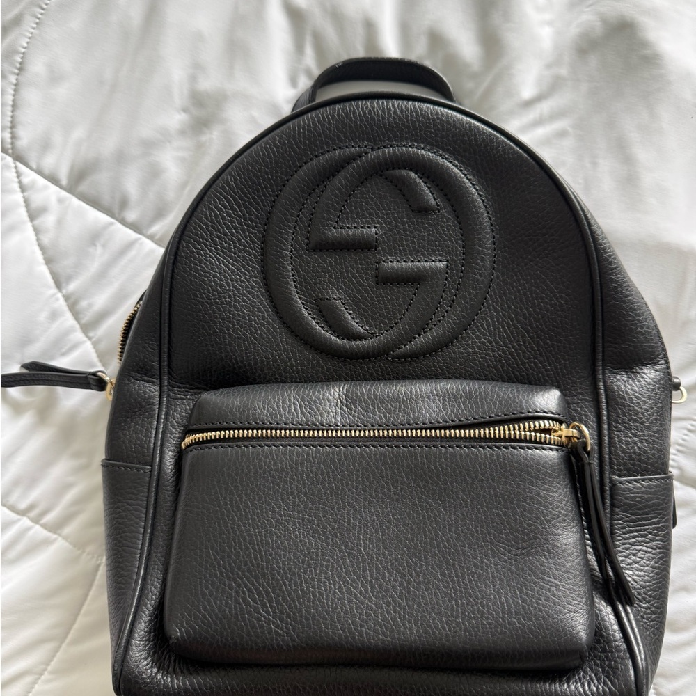 Gucci Black Leather Tag